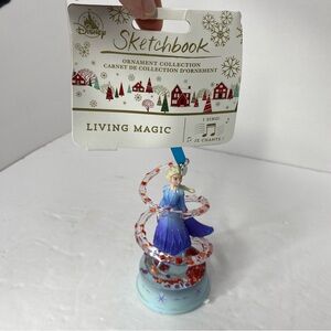 2019 Disney Store ELSA Sketchbook FROZEN 2 Singing Holiday Ornament New